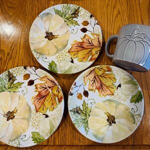 Autumn Harvest Plate Set with Mug